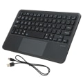 Miniatyrbild 5 av 8: Trådlöst tangentbord Multi Touch Sensitive Operation Litet bärbart uppladdningsbart tangentbord för IOS TabletBlack