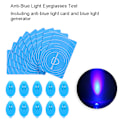 Pikkukuva 8 / 8: 10 set Professional Anti Blue Light Test -tunnistuskortti Blue Light Generator Card