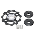 Miniatyrbilde 1 av 8: Sykkel bakre derailleur trinse 11T keramiske lagre CNC aluminiumlegering sykkel styrehjul for 8 9 10 11 hastighets derailleur svart