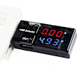 Miniatyrbillede 5 af 5: USB Spænding Strøm Tester - Oplader Doktor - USB Batteri Checker - Voltmeter Amperemeter Multimeter - Mobil Strøm Panel Monitor Måler DC