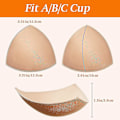 Miniatyrbilde 2 av 5: Triangle Sports BH-innlegg for kvinner Push Up (18 par) Ccup