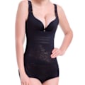Miniatyrbillede 7 af 8: Taljetræner Bodysuit Mavekontrol Baldeløft Bryststøtte Åndbar Cincher Tank Top til Postnatal Genopretning Sort S