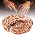 Miniatyrbilde 6 av 8: Manuel DIY Flat Leather Cord 100m Lang Flettet Første Lag Lær Håndlaget CordLeather Farge