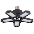 Miniatyrbillede 5 af 8: LED-garagelys Foldegarage-loftslys E27 20W 1500LM 5-fløjet lagerværkstedslys 85‑265V