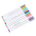 Miniatyrbillede 6 af 8: Metallic Maling Penne 12 Farver Blød Pen Tip Multifunktion Maling Marker Penne til Studerende Notering