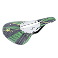 Miniatyrbilde 2 av 8: Sykkelsete i karbonfiber, ultralett, slitesterk, stereogelstruktur, hul design, grønn