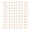 Miniatyrbilde 4 av 8: 100 stk. katteformede gullrose gulljern hule design mini morsomme permklips for dokumenter billetter