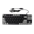 Miniatyrbilde 1 av 8: 87-tasters mekanisk tastatur RGB-bakgrunnsbelysning blå bryter rask respons USB svart grå datamaskintastatur for hjemmekontor
