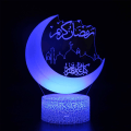Miniatyrbild 1 av 6: LED Muslim Ramadan dekorativa lampor 3D nattljus Hållbar heminredning
