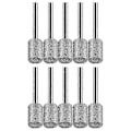 Miniatyrbillede 1 af 5: Stenhuggersæt, 10 stk. diamantstifter kompatible med sten, klipper, glas, keramik, kompatible med roterende værktøjer (8 mm)