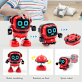 Miniatyrbild 8 av 8: DIY Robot Leksak Mini Robot Dra Tillbaka Inertia Snurrande Topp Pussel Robot Tidig Utbildning Leksak för Ålder Över 6 År Gamla Barn