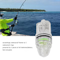 Miniatyrbilde 6 av 7: LED fiskelys for dypdråpetrolling - AA batteridrevet, gjennomsiktig plast, grønt, for sjø og ferskvann