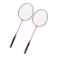 Miniatyrbild 3 av 8: LEIJIAER Badminton Racket Offensiv Järnlegering Lätt Bekväm Grepp Sports Badminton Racket Röd