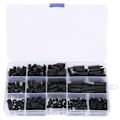 Miniatyrbild 3 av 8: Skruvmutterbultsats Set M3 Nylon Hex StandOff Sortimentssats Boxed Fastener Black