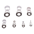 Miniatyrbild 3 av 8: 7 st Fiske Spö Topp Guide Reparationssats Universell Keramisk Ring Rostfritt Stål Fiske Spö Guider För Fiske Spö