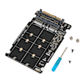 Miniatyrbillede 2 af 8: NVME U.2 til Combo NGFF M.2 SATA PCIe SSD-adapter 40 Gbps stabil drift SFF8639 SSD-adapter til bundkort