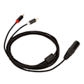Miniatyrbillede 3 af 8: XLR han til 2 RCA kabel HiFi klart signal tabsfri XLR Y splitterledning til mixer Aktiv højttalermikrofon 1m / 3.3ft