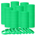 Miniatyrbillede 1 af 5: 100 stk. blanke elastiske ensfarvede silikone armbånd, strækbare, C