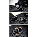 Miniatyrbild 4 av 4: Elegant armband med spänne i rostfritt stål (för damer), justerbart utbytesarmband i läder (för damer) 38mm/40mm svart