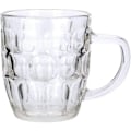 Miniatyrbilde 2 av 4: Glass Dimpled Stein Ølkrus med Stort Håndtak - 53 cl, Tåler Oppvaskmaskin, For Alle Drikker