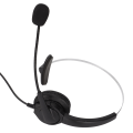 Miniatyrbilde 4 av 8: 3,5 mm ensidig forretningshodetelefon Justerbar Komfortabel Mono Call Center-hodesett med mikrofon for telefoner Bærbare datamaskiner