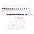 Miniatyrbild 2 av 8: 2 st Tangentbordsdekaler Universal Desktop Computer Mekanisk Gaming Ersättning Tangentbord Keyboard Matte Stickers