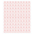 Miniatyrbilde 1 av 8: 100 STK Papirklips Metall Multifunksjonell Papir Memo Bærbar Kontorklips for Document Red