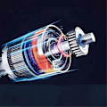 Miniatyrbild 3 av 5: Tryckluftsdammvippa för datortangentbord 51000 RPM