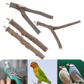 Miniatyrbild 3 av 6: Papegoja Ståkäpp Stång Peppar Trä Fågelbur Tass Klätterställ Set Fågeltillbehör