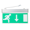 Miniatyrbild 1 av 8: Akryl LED nödutgångsbelysningsskylt Säkerhetsevakueringsindikatorlampa 110-220V