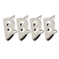 Miniatyrbillede 2 af 8: 4 stk. Metalspænde Tegneserie Halvcirkel Mønster DIY Læder Bagage Fastgørelse DekorationSølv B01-51-52055