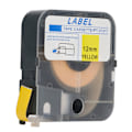 Pikkukuva 1 / 8: MAX Line -koneen LM 380E LM 390A LM 370A LM 380A LM 380EZ 12 mm 26,2 jalkaa keltainen itseliimautuva tarranauha kuorella