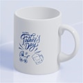 Miniatyrbilde 5 av 5: Keramisk krus Happy Fatherwis Day tema Keramikk Kaffe kopp for hjemmekontor Reise CCP351
