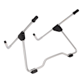 Miniatyrbillede 1 af 8: Justerbar sammenklappelig tabletstativ i aluminium til luftfart - Multifunktionel tabletstativholder med varmeafledning - Sort