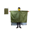 Miniatyrbillede 2 af 8: 3 i 1 regnponcho vandtæt letvægts bærbar multifunktionel udendørs vandreregnfrakke Army Green