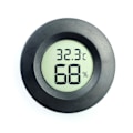 Miniatyrbild 1 av 5: Digital LCD Monitor Termometer Utomhus Fuktighetsmätare för Inomhus/Utomhus Luftfuktare Avfuktare Växthus Källare Barnrum, Svart Rund