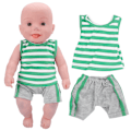 Miniatyrbild 5 av 8: Sportkläder för babydockor 18 tum Babydockkläder Träningskläder Barn FödelsedagspresentQD18‑100