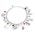 Miniatyrbilde 3 av 8: Øks Sykkel Treformet Anheng Armbånd Menn Kvinner Legering Justerbar Moteriktig Elegant Armbånd Smykker