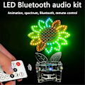 Miniatyrbild 2 av 5: LED Färgglad LED Solros Bluetooth Högtalarkit Musikspektrum