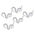Miniatyrbild 6 av 8: SnakE Formade Strass Trim Band Mesh Wrap Roll DIY Klädtillbehör Applikation (silver)