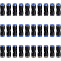 Miniatyrbilde 1 av 5: Pneumatisk Kobling 6mm Rett Push-In Pneumatiske Hurtigkoblinger Plast Luftslangekobling 30 stk