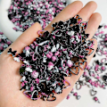 Miniatyrbild 1 av 5: 50 st 3D Flatback Nagelberlocker Självlysande Nagelkonstdekorationer med Blommor, Hjärtan, Kaniner, Fjärilar, DIY Akryl Nageldekorationer14