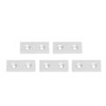 Miniatyrbilde 7 av 8: 5 stk aluminium profil endelokk legering metall dekkplate lineære bevegelige deler 4080 doble hull sølv