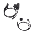 Pikkukuva 3 / 8: Kuulokesovittimen erittäin vahva Push to Talk joustava sovittimen kuulokemikrofonikaapelin vaihto MOTOROLA XIR P8268 P8668
