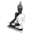 Miniatyrbilde 3 av 8: Populært sandbordstilbehør Sørøst-Asia Buddha-statue Harpikshåndverkspynt (sølvfarget)