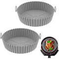 Miniatyrbilde 1 av 5: Airfryer Silikonform, 3 Pakning Gjenbrukbare Silikon Airfryer Liners, Airfryer Tilbehør, Kjøkkentilbehør Erstatning