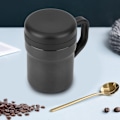 Miniatyrbild 3 av 8: Automatisk elektrisk kaffemjölkblandningskopp Kylmugg Självomrörande smart mjölkmugg HemSvart