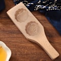 Miniatyrbilde 5 av 8: Dobbel vakker mønster DIY månekakeform grønn bønnekake konditoribakingform for hjem (#10)