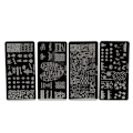 Miniatyrbillede 1 af 8: Neglestempling Plader Stencils Mønster DIY Negle Printing Stempling skabelon Manicure Tool01-04