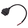 Miniatyrbillede 1 af 8: 3 stk. 30 cm OBD2-kabeladapter 16-bens han til farvet, bar ledning, diagnostisk forlængerledningsstik til køretøj
